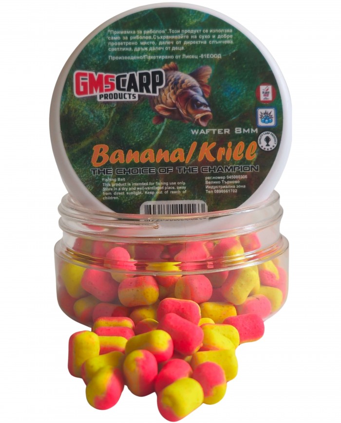 Двукомпонентен Вафтер Дъмбел Банан и Крил 8мм