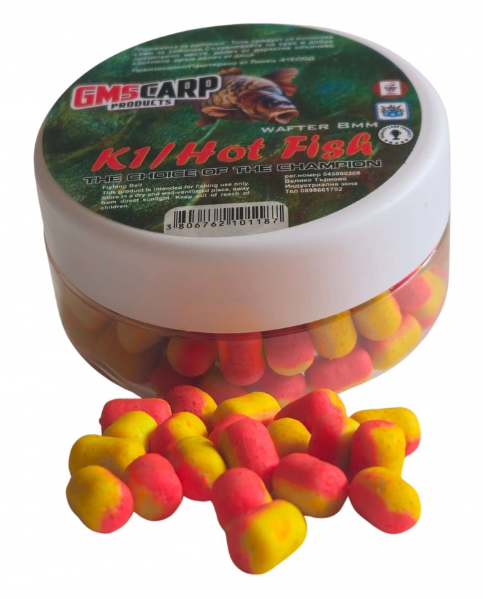 Двукомпонентен Вафтер Дъмбел K1 & Hot Fish 8мм