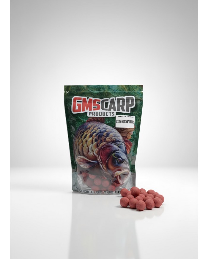 Пакет Протеинови Топчета за Захранка Fish & Strawberry 20ММ 1кг