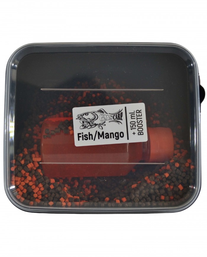 Фидер Пакет Пелети с бустер Манго с Риба