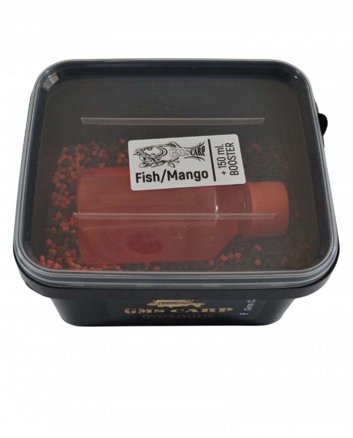 Фидер Пакет Пелети с бустер Манго с Риба