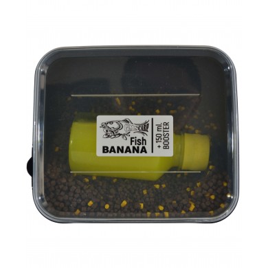 Фидер Пакет Пелети с бустер Банан с Риба