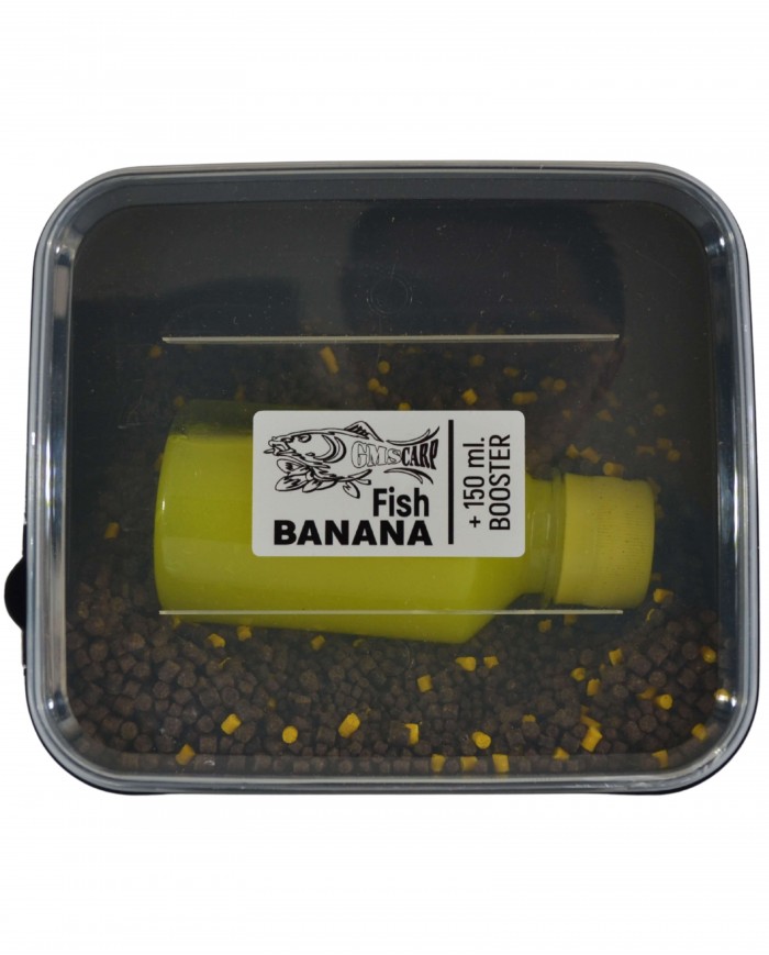 Фидер Пакет Пелети с бустер Банан с Риба